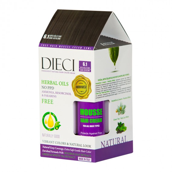 DIECI NATURAL SAÇ BOYASI ORTA KÜLLÜ SARI 6.1
