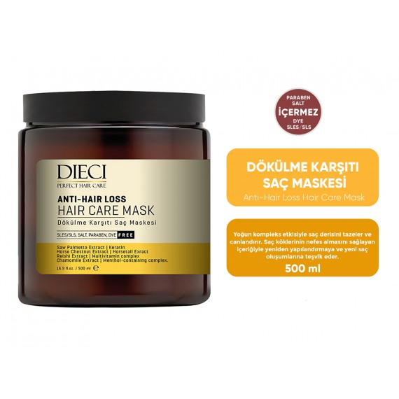 DIECI DÖKÜLME KARŞITI BAKIM MASKESİ 500 ML