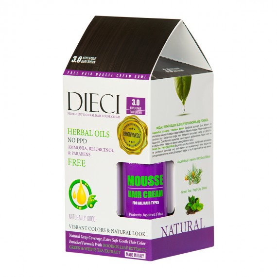 DIECI NATURAL SAÇ BOYASI KOYU KAHVE 3.0