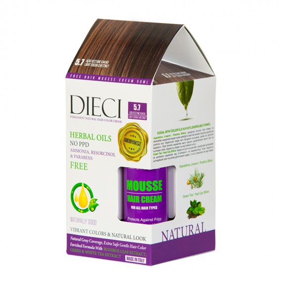 DIECI NATURAL SAÇ BOYASI AÇIK KESTANE KAKAO 5.7