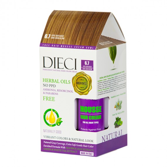 DIECI NATURAL SAÇ BOYASI KOYU SARI KAKAO 6.7