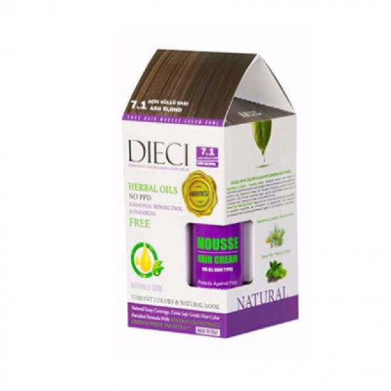 DIECI NATURAL SAÇ BOYASI AÇIK KÜLLÜ SARI 7.1
