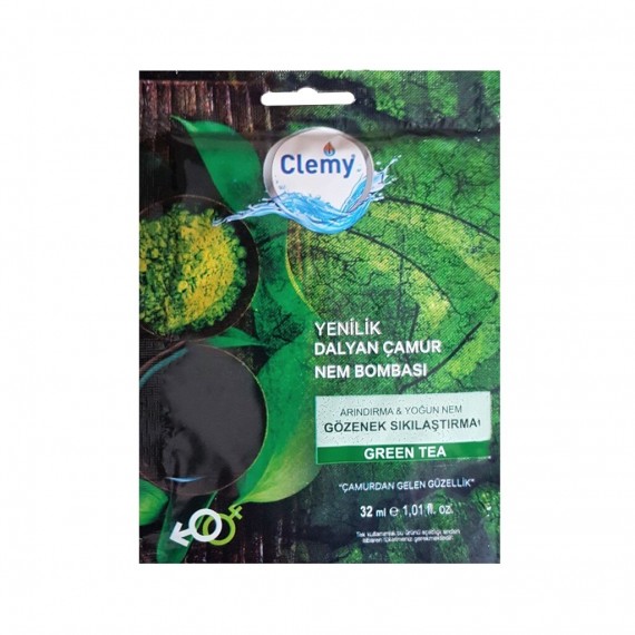 CLEMY YEŞİL ÇAY MASKE