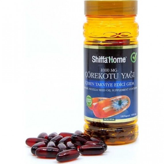 SHIFFA HOME ÇÖREKOTU YAĞI 1000MG (100 KAPSÜL)